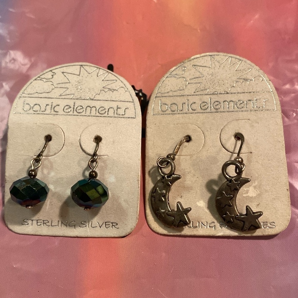 3/$20. Two Pairs Earrings Celestial Fairycore Whimsigoth